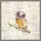 Into the Woods II no Border (Owl) by Emily Adams 16-in. W x 16-in. H. Canvas Wall Art Print Framed in Grey